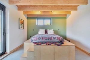 Master bedroom with bespoke furniture