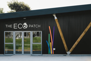 main entrance to the eco patch at brannel school