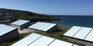 Solar Panels overlooking the sea