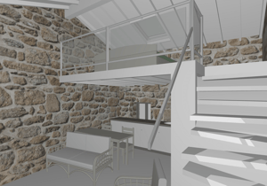 Märraum Architects_Paxos_renovation_staircase cgi
