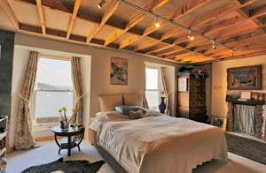 Märraum Architects_Falmouth_full renovation_bedroom with view
