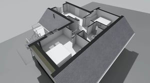 Märraum Architects_Falmouth_Loft conversion_model roof