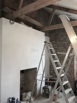 Märraum Architects_Falmouth_Town house renovation_construction_plastering