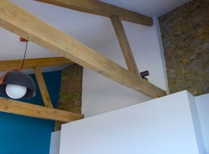 Märraum Architects_Falmouth_Town house renovation_exposed trusses
